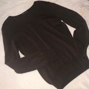 Adorb brown feminine soft sweater